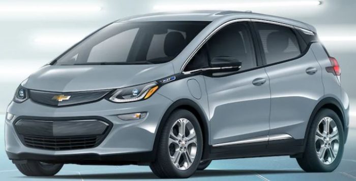 Tabela de preço médio do seguro do Chevrolet Bolt