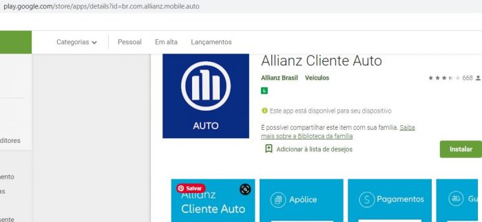 Aplicativo Allianz Auto Aplicativo Allianz Auto
