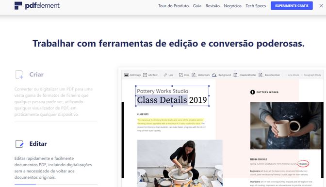 PDFelement para editar o PDF no PC PDFelement para editar o PDF no PC