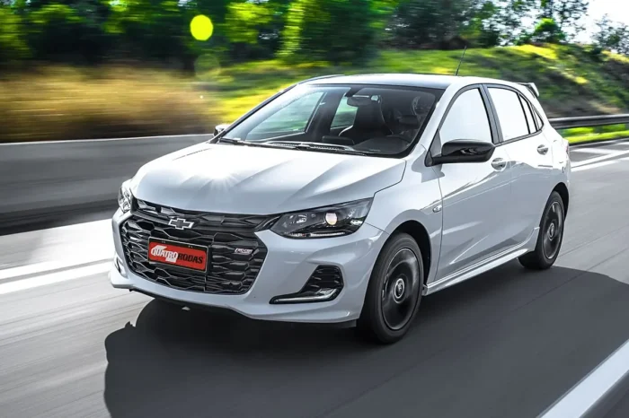 onix na estrada, representando ficha técnica do onix.