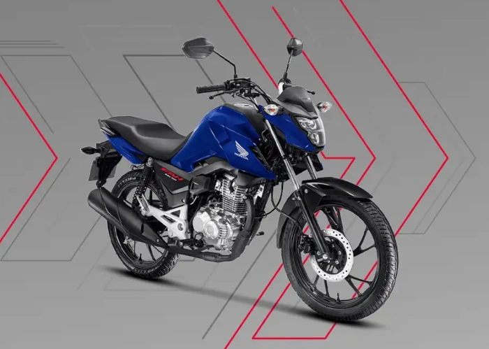 Honda Fan 160 na cor azul. Falando sobre  o seguro fan 160.