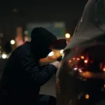 Criminoso tentando furtar Porsche. Falando sobre roubo de Porsche.