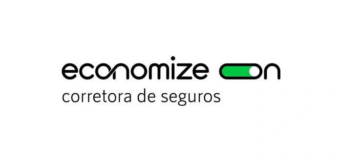 Logomarca da Economize ON. Falando sobre a melhor corretora de seguros.