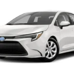 Toyota Corolla Hybrid na cor branca. Falando sobre o seguro corolla hybrid.