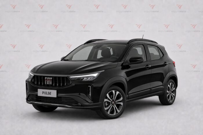 Fiat Pulse 2026 preto visto de frente para cotação de seguro